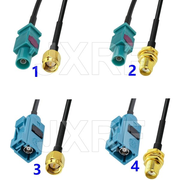 Fakra Z mâle vers SMA mâle câble adaptateur d'antenne de véhicule pour autoradio Android GPS Navigation FM AM Radio Satellite Radio