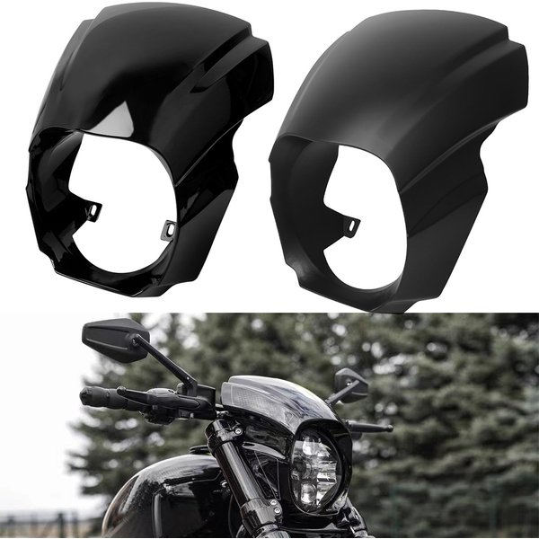 Motorcycle Gloss / Matte Black ABS Front Headlight Fairing Cover Mask For Harley Softail Breakout FXBRS FXBR 2018-2022 2021 2020