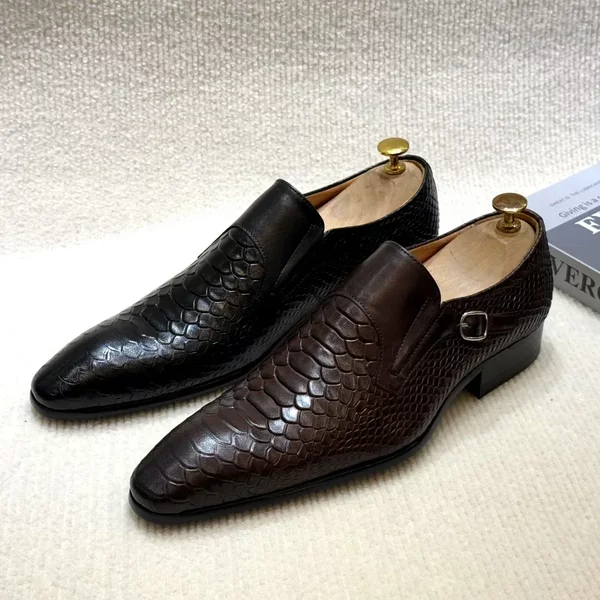 Chaussures Oxford de luxe en cuir italien pour hommes, imprimé écossais, à lacets, formelles, noires/marron, pour bureau, mariage, à la mode, nouvelle collection