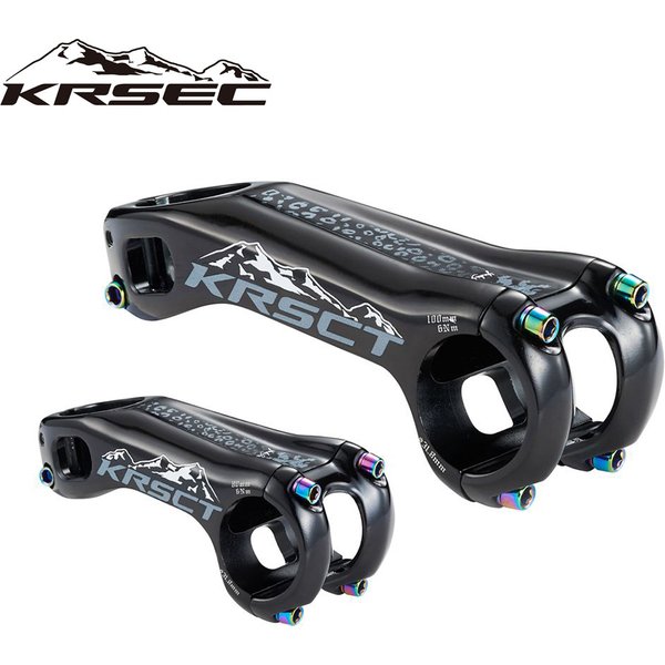 KRSCT Bicycle Stem 3D Forging High Strength Mountain Bike Stem -20 Degree 70/80/90/100mm Length for AM/FR/DH 31.8mm Handlebar