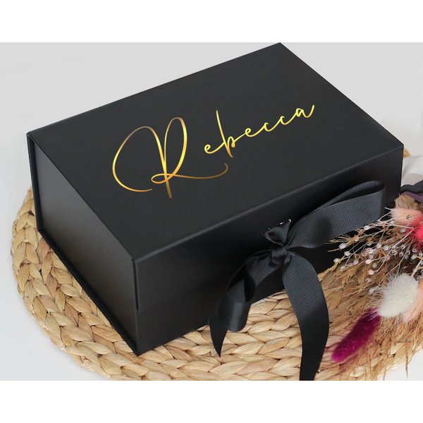 Boîte cadeau personnalisée pour grand cadeau d'anniversaire, boîte cadeau de mariage, boîte cadeau pour demoiselle d'honneur, boîte à souvenirs pour bébé, boîte cadeau de luxe