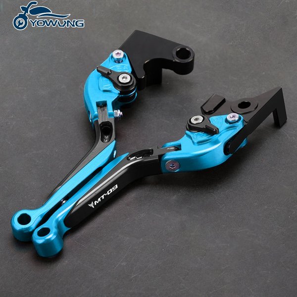 CNC Aluminium Brems- und Kupplungshebel, verstellbar, klappbar, ausziehbar, Motorradzubehör für Yamaha MT-09 MT09 MT 09 2024 2025 2026