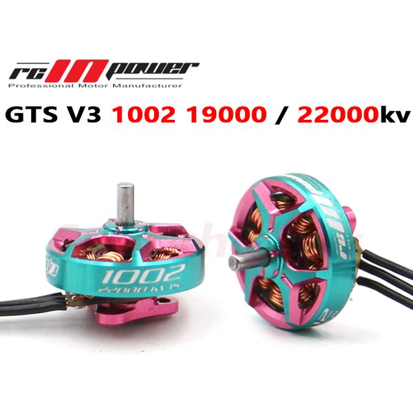 RCINPOWER GTS V3 1002 19000KV 22000KV bezszczotkowy silnik 1S Lipo 1.5mm wał z 1.25mm terminal dla 65 ~ 75mm Mini RC stojak na worek na śmieci