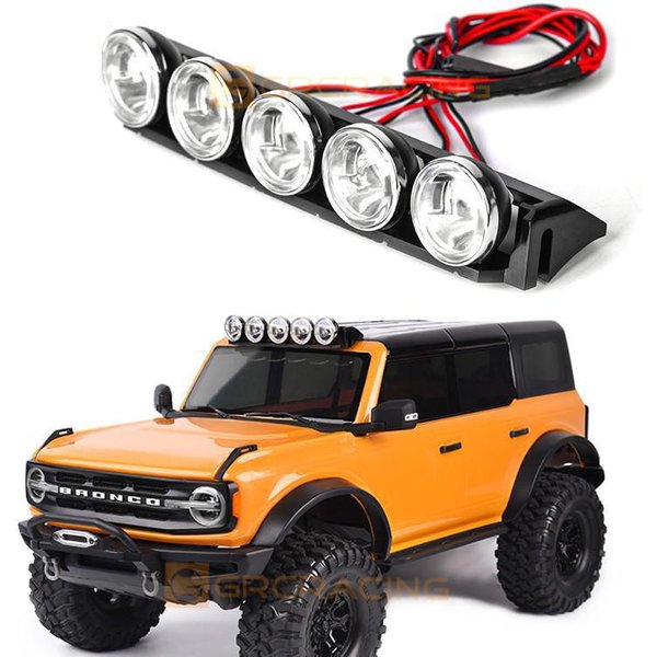 GRC RC Car Roof Spotlight for TRAX TRX4 Bronco K5 Axial Scx10III Off-Road Rally Spotlight Accessories #G170H