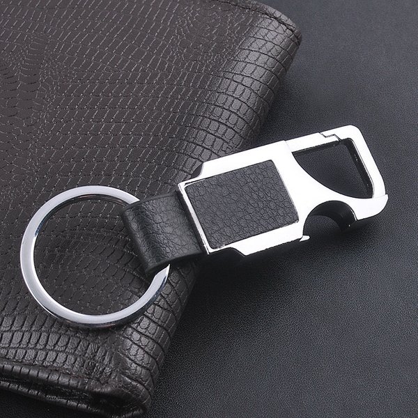 Creative Bottle Opener Car Keychain Waist Hanging Accessories Multifunctional Metal Keyring for Men Key Chain Beer Bottle Opener