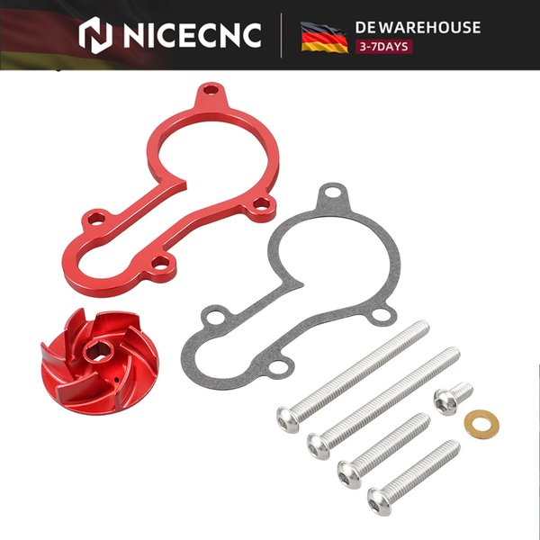 NICECNC Für Beta RR 300 RR 250 2013-2024 Xtrainer 300 X-Trainer 250 2015-2024 Übergroßes Wasserpumpen-Kühler-Impeller-Abstandshalter-Kit