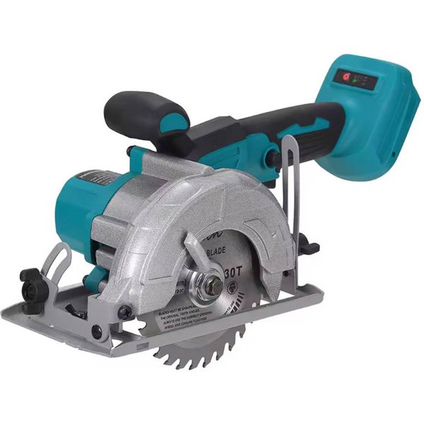 5-Zoll bürstenlose Akku-Kreissäge, Lithium-Batterie-betrieben, einstellbarer Handkreissäge, multifunktionales Schneidwerkzeug für Holz, Stein, Kunststoff, für Heimwerker, Werkstatt und Bau.