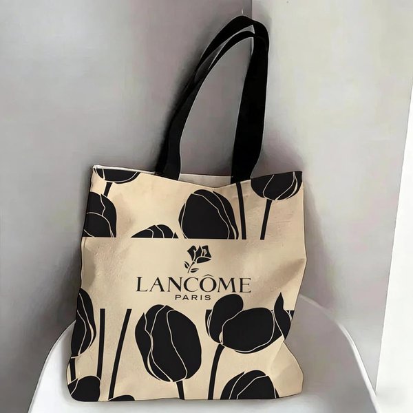 Luxuriöse Muster-L-L-LancomeS-Mode-Aufbewahrungstaschen, doppelseitig bedruckte modische Schultertasche aus Segeltuch, Einkaufstasche, Geschenk, umweltfreundliche Handtaschen