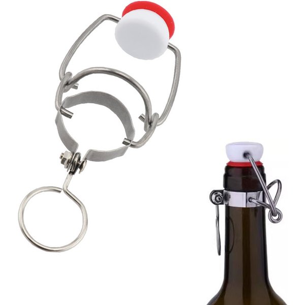 6/12/18PCS Schaukel Kappe Flip Top Stopper Hause Brauen Wein Bier Flasche Stopper Clamp Ersatz Schaukel top Homebrew Wein Stopper