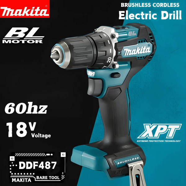 Perceuse-visseuse électrique sans fil Makita DDF487 18V sans balais 2026 pour système de batterie Makita 18V