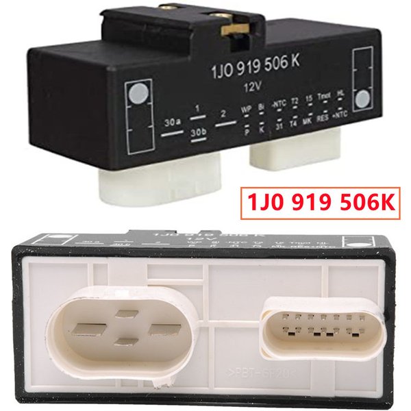 1 pièce 1J 0919506 Module de relais de commande de ventilateur de refroidissement K 1J0 919 506 K 1J0 919 506K pour VW Audi A3 TT Golf Jetta POLO Beetle MK4 Bora