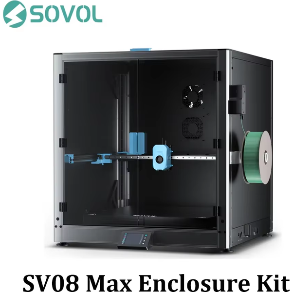 Sovol Metall- und Hartglas-Gehäuse für Sovol SV08 Max | mit Kabelschiene und Filterlüfter