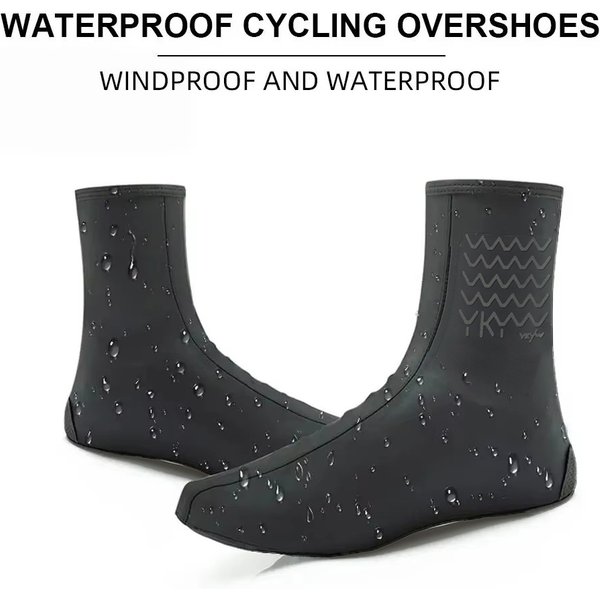 Ykywbike-Couvre-chaussures de cyclisme imperméables, couvre-chaussures de vélo, coupe-vent, VTT, protection de verrouillage, garde au chaud sur la route, YAS308