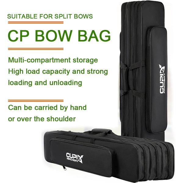 85 cm Große Kapazität Schulter Tragen Handheld Gepolsterte Oxford Tuch Split CP Bogen Fall Köcher Recurve Amerikanischen Recurve Ausflug bogen Tasche
