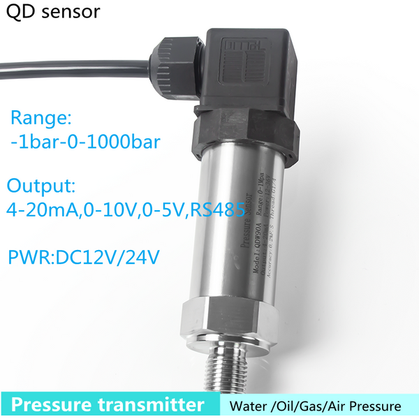 Drucktransmitter 4-20mA 0-5V 10V RS485 Ausgang Wasser Gas Öl Flüssigkeit Druck -1bar-1000bar Vakuum Unterdrucksensor
