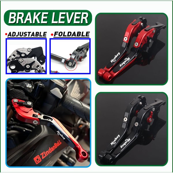 Für MONKEY Z 125 2019-2024 zubehör cnc z125 bremshebel kupplungs hebels atz verstellbare klapp griffs chutz hebel