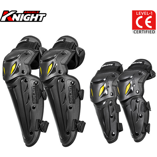 Genouillère de moto, combinaison de protection du coude, équipement de protection du genou, équipement de Sport de plein air, Motocross, genouillère ventilée quatre saisons