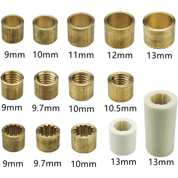 Accessoires de réparation de virole de queue de billard en Fiber blanche, cuivre, laiton, bricolage