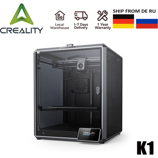 Creality K1 Max 3D-Drucker Automatische Nivellierung 600mm/s Druckgeschwindigkeit 300x300x300MM AI-Kamera Dual-Gear Direktantrieb Extruder