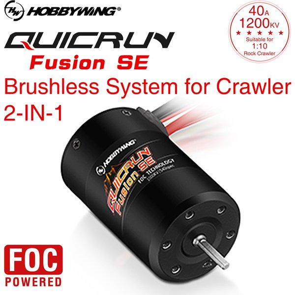 Hobbywing – moteur sans balais et capteur ESC 40A, 1/10 kv, 1800KV, étanche, pour voiture sur chenilles, 2-3S