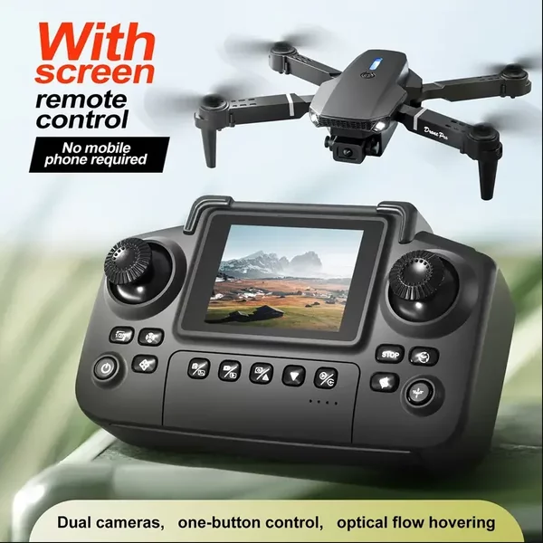 2025 E88 Drohne HD Dual-Kamera, Bildschirmsteuerung, kein Telefon erforderlich, Ein-Tasten-Start/Rückgabe, WLAN-App, USB-Aufladung, sturzsicher,