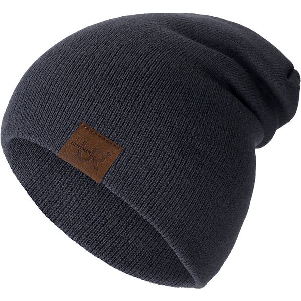 Unisex Beanie Hat URGENTMAN Casual Beanie For Men & Women Warm Soft Knitted Hat Stylish Plain Daily Winter Hat