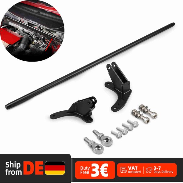 BEVINSEE Aluminium-Frontstrebe für VW Golf GTI R Alltrack Sportwagen MK7/MK7.5 2015-2021 – Strebenstangenhalterung
