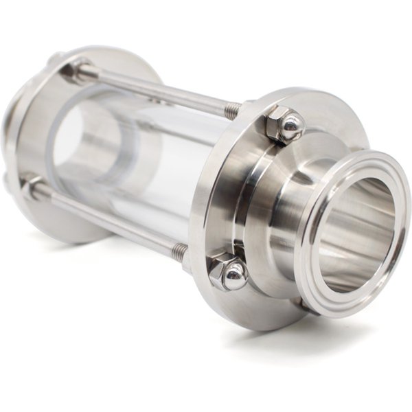 Verre de vue à trois pinces 1.5 "2", dioptrie sanitaire 50.5mm 64mm, virole SS304, raccord en acier inoxydable pour brassage à domicile de bière