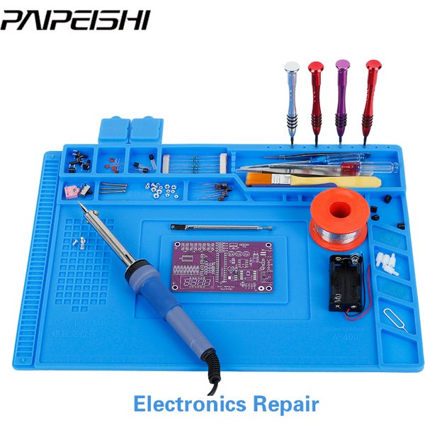 Repair Pad Insulation Heat-Resistant Soldering Station Silicon Soldering Mat Work Pad Desk Platform for BGA Soldering Station