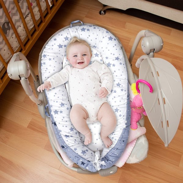 Polyester-Baumwolle Tragbare Baby-Liege für Neugeborene Abnehmbarer Weicher Verstellbarer Baby-Bodensitz für Reisen Typ 5