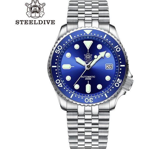 STEELIDVE SD1973 Slim Turtle 41,2 mm AR-Beschichtung, Saphirglas, 200 m wasserdicht, Keramik-Lünetteneinsatz, NH35, automatische Taucheruhren