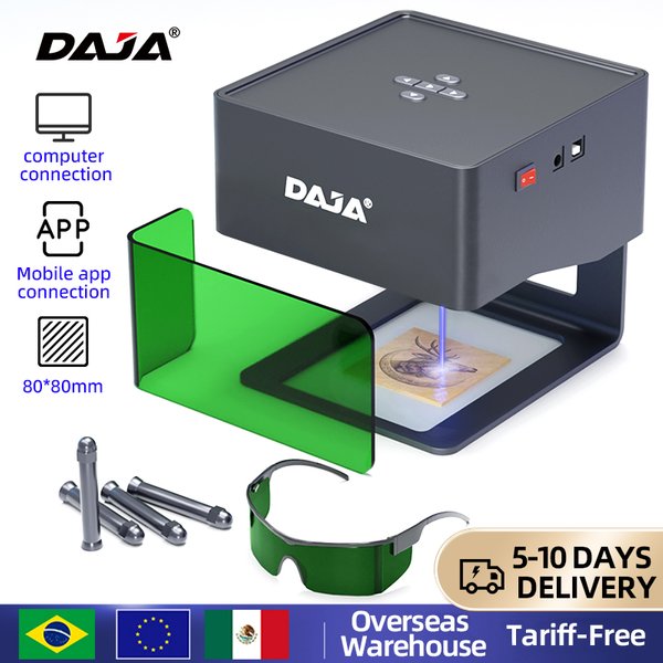 Daja laser gra vierer cnc diy dj6 laser gravur maschine 3000mw schnelle mini logo mark drucker schneider holz bearbeitung holz kunststoff