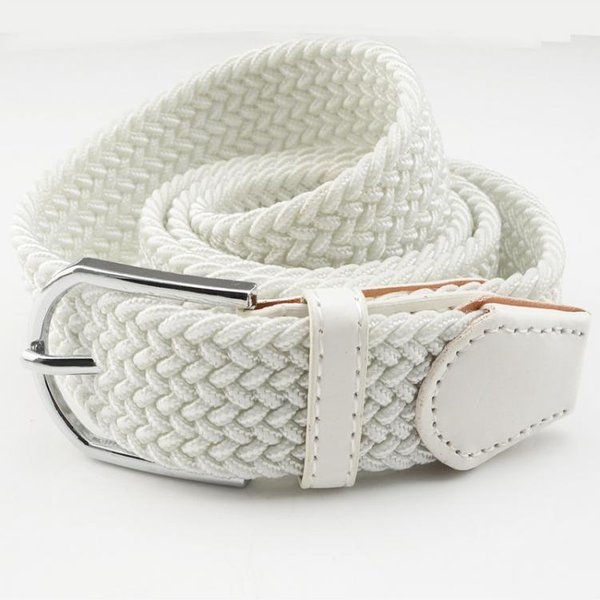 Ceinture en toile tissée pour hommes et femmes, non perforée, ceinture à main élastique, strucillac décontracté, surintendant coréen, ser, largeur 105cm, 3.5cm