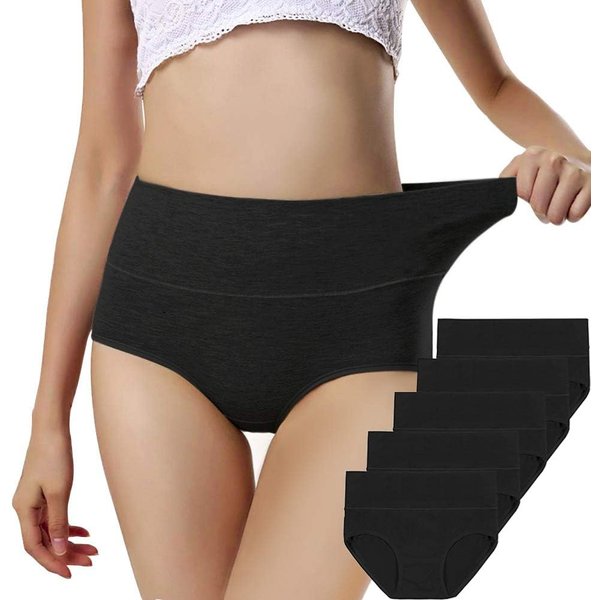 4 Teile/satz Hohe Taille Unterwäsche Baumwolle Höschen Frauen Körper Abnehmen Solide Briefs Plus Größe Unterhose Weibliche Atmungsaktive Wäsche