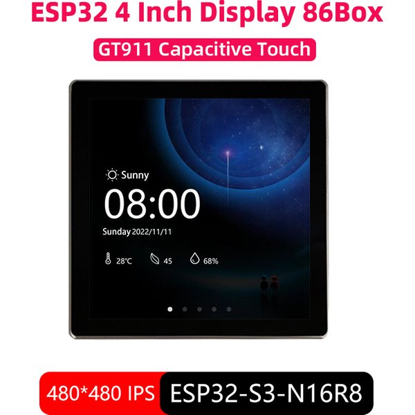 Carte de développement ESP32-S3 WiFi BT, écran tactile IPS de 4 pouces pour Arduino LVGL IOT ESP32 86 Box Central Centrol
