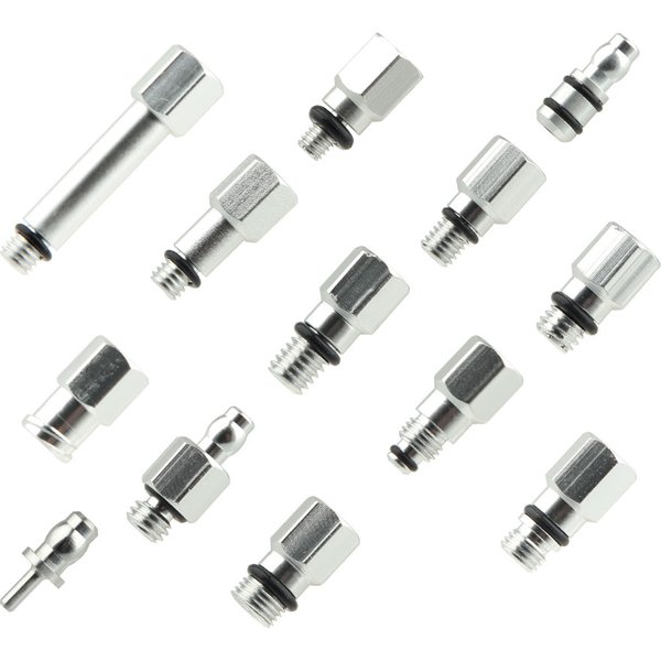 NFOX Fahrrad-Hydraulikbremsen-Ölwechsel- und Entlüftungs-Universalwerkzeug Aluminiumlegierung Adapter Schraube M4 M5 M6 M7 Verbindungsstück