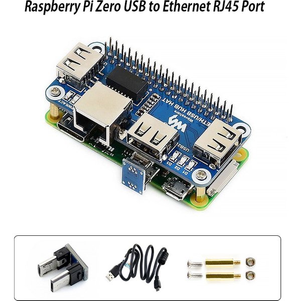 Raspberry Pi USB to Ethernet RJ45 Network Port HUB HAT Splitter Extenstion Board for Raspberry Pi 4B 3B+ 3B Zero 2B W WH