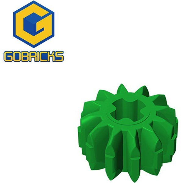 Gobricks 32270 10 pièces Engrenage à 12 dents avec double bevel, briques Technic, blocs de construction, jouets éducatifs électriques DIY