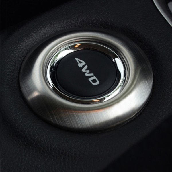 Für 2013 2014 Mitsubishi Outlander 4 wd Knopf Aufkleber Dekoration Edelstahl Verkleidung für Outlander Zubehör