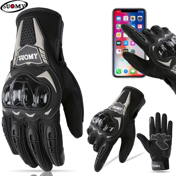 Suomy Winter Waterproof Guantes Moto Motorcycle Gloves Men Women Autumn Motocross Biker Glove Touch Screen Cycling Luvas M-XXL