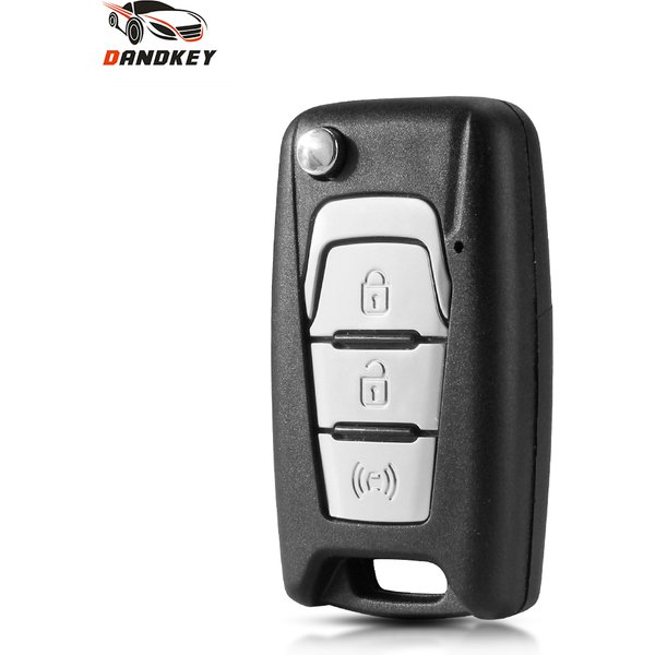 KEYYOU – coque de clé intelligente pliable à 3 boutons, étui de clé télécommande modifié pour Ssangyong Korando New Actyon C200 2016 2017