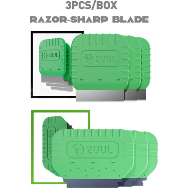 2UUL DA95 DA96 lame de rasoir souple/dure, outil de démontage d'écran LCD de téléphone portable, jeu de lames de pelle polarisées OCA