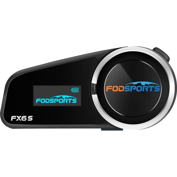Fodsports FX6S Motorcycle Helmet Intercom Wireless Bluetooth Helmet Headset 1000m 6 Riders Interphone,FM Radio,OLED Screen.