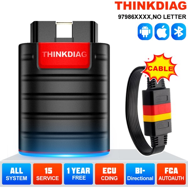 2026 THINKCAR Thinkdiag Heiße Version Komplettsystem Alle Autos 16-Reset-Service OBD2-Diagnosetool ECU-Codierung Aktiver Test 1 Jahr kostenlos