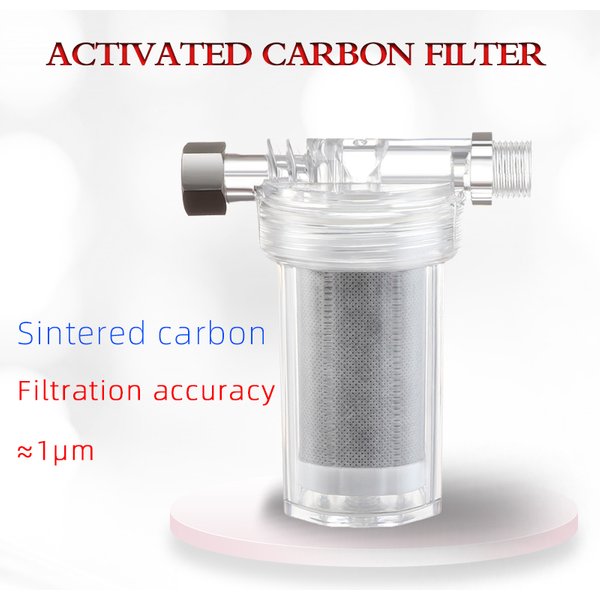 1PC Purificateur d'eau universel pour douche, filtre à charbon actif pour robinet, purificateur d'eau pour chauffe-eau, cuisine et salle de bain