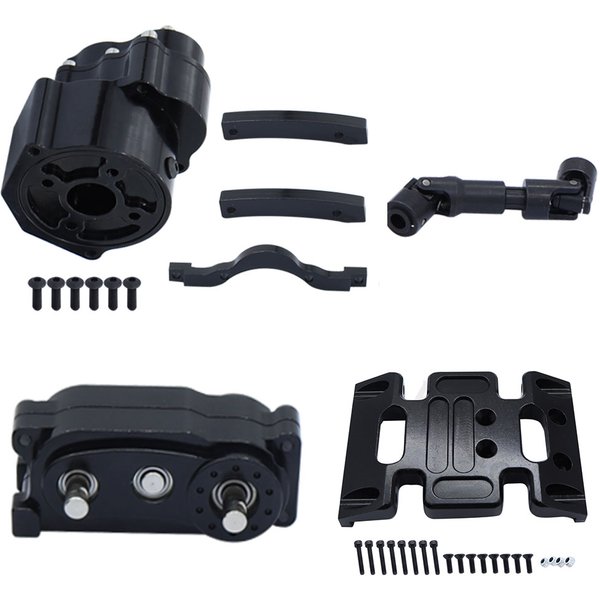 Boîte de transfert de transmission de moteur pré-équipée pour voiture RC Crawler 1/10 Axial SCX10 & SCX10 II 90046