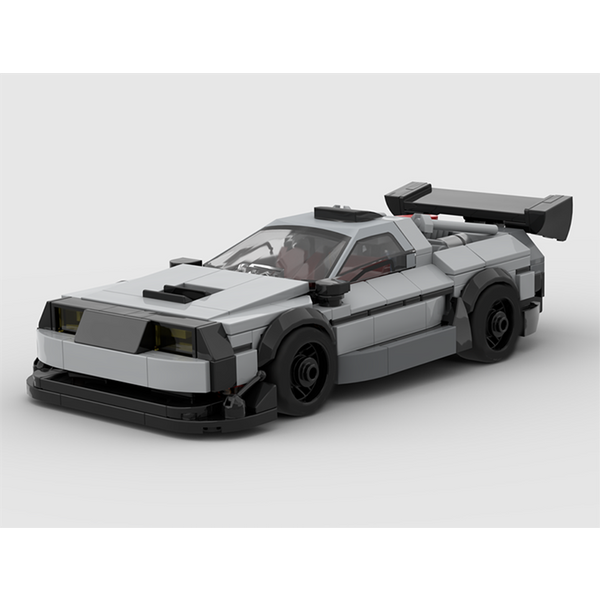 390-teiliges Auto-Modell MOC Zeitmaschinen-Auto Kreatives Lernspielzeug Geschenk für Kinder