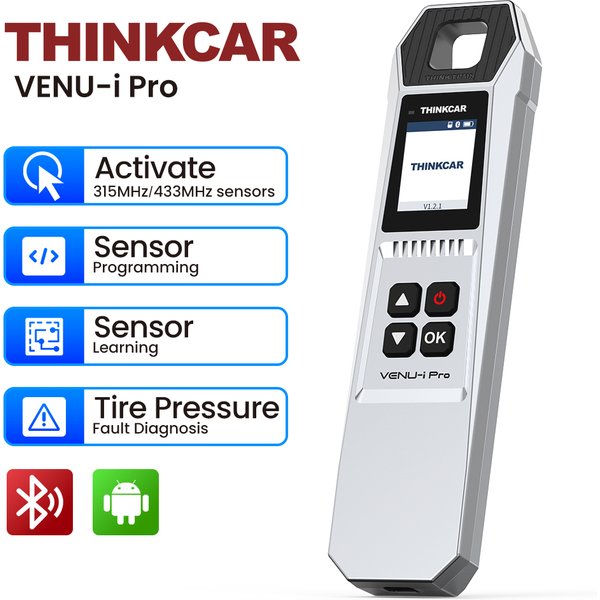 THINKCAR VENU iPRO 315MHz 433MHz TPMS-Sensor Aktivierung, Lernprogrammierung, OBD Auto TPMS-Überwachung, Neulernen, Diagnose, Funktioniert über THINKDIAG+ APP, THINKSCAN 689BT, THINKTOOL-Serie