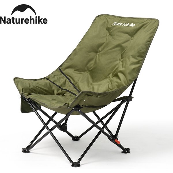 Krzesło Naturehike High Back Moon Chair, składane, regulowane, przenośne, idealne na kemping, wędkowanie, piknik, do ogrodu i relaksu.