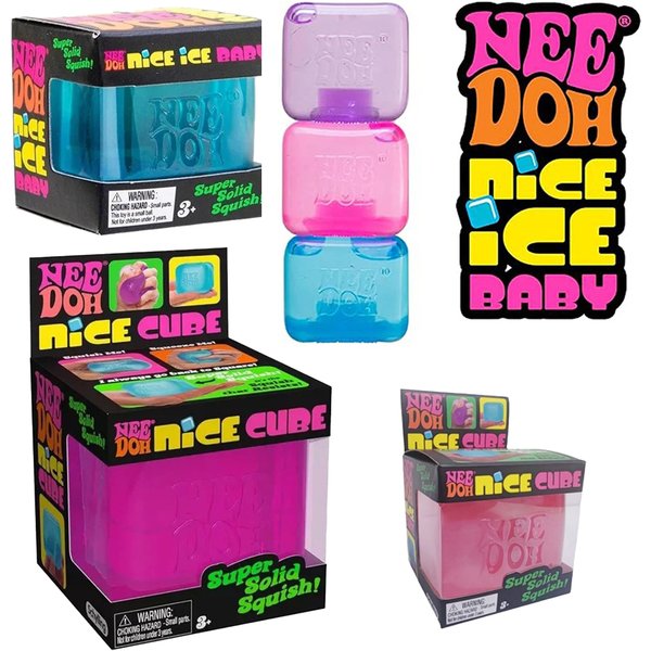 Neeboh Nice Cube Sensorischer Stressabbau-Würfel, Squishy-Spielzeug, Fidget-Tool gegen Angstzustände & für Konzentration, Sensorischer Schreibtisch-Würfel für Erwachsene & Kinder